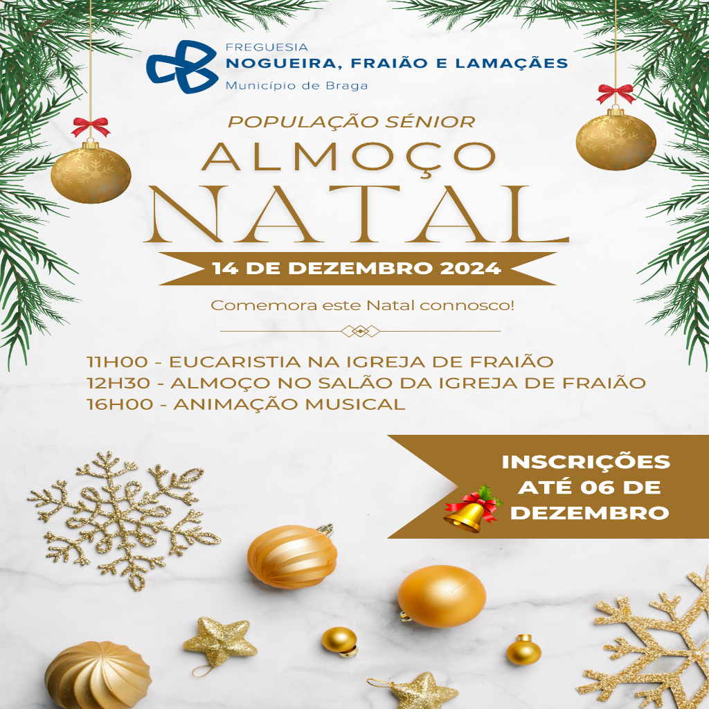 Almoço de Natal para a população Sénior - 2024